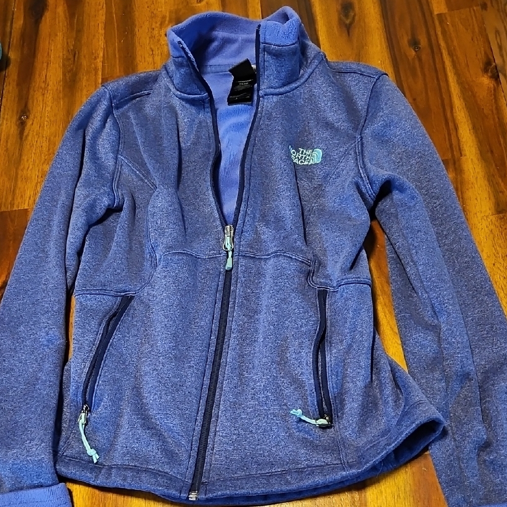 The North Face Purple Full-Zip Teddy Fleece Jacket